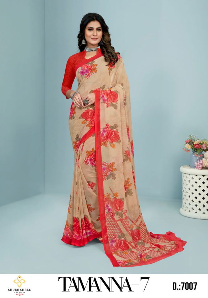 Tamana Shubh Shree Printed Daily Wear Sarees Catalog